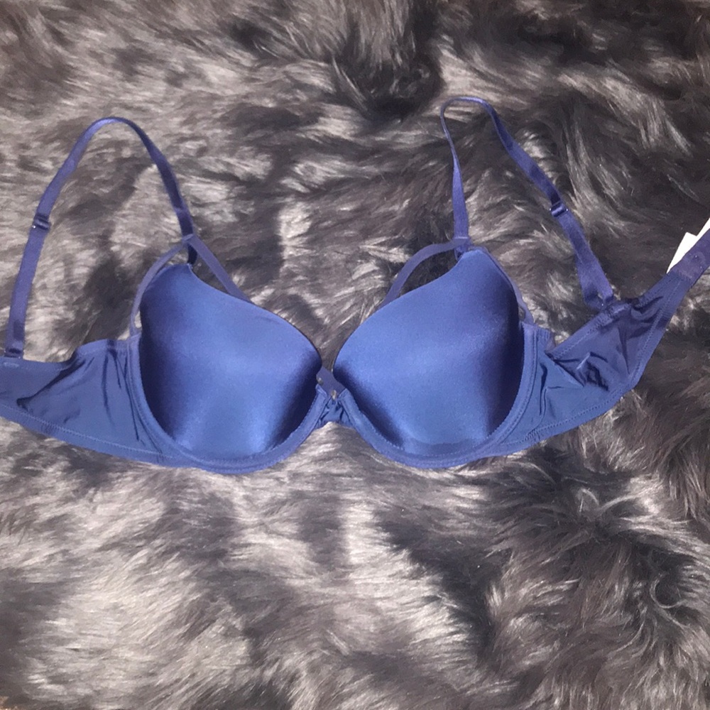 34C Strappy Blue Bra VS